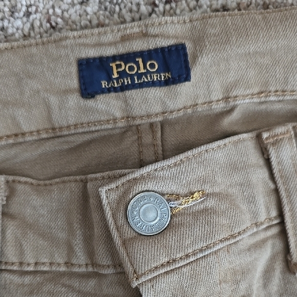 Ralph Lauren Sz 34/30 VERICK Slim Straight Khaki Jeans - Picture 5 of 16